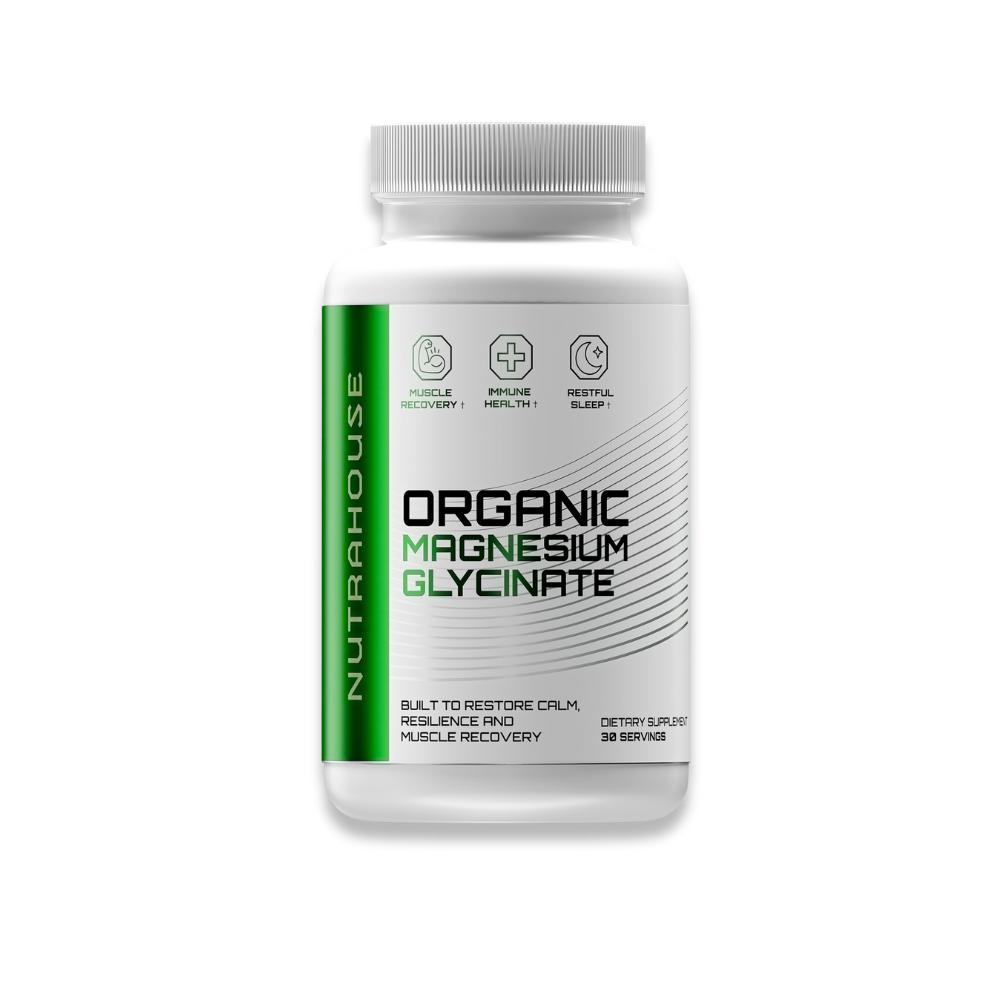 Organic Magnesium Glycinate — Recovery, Sleep & Stress Support (250 mg per serving)