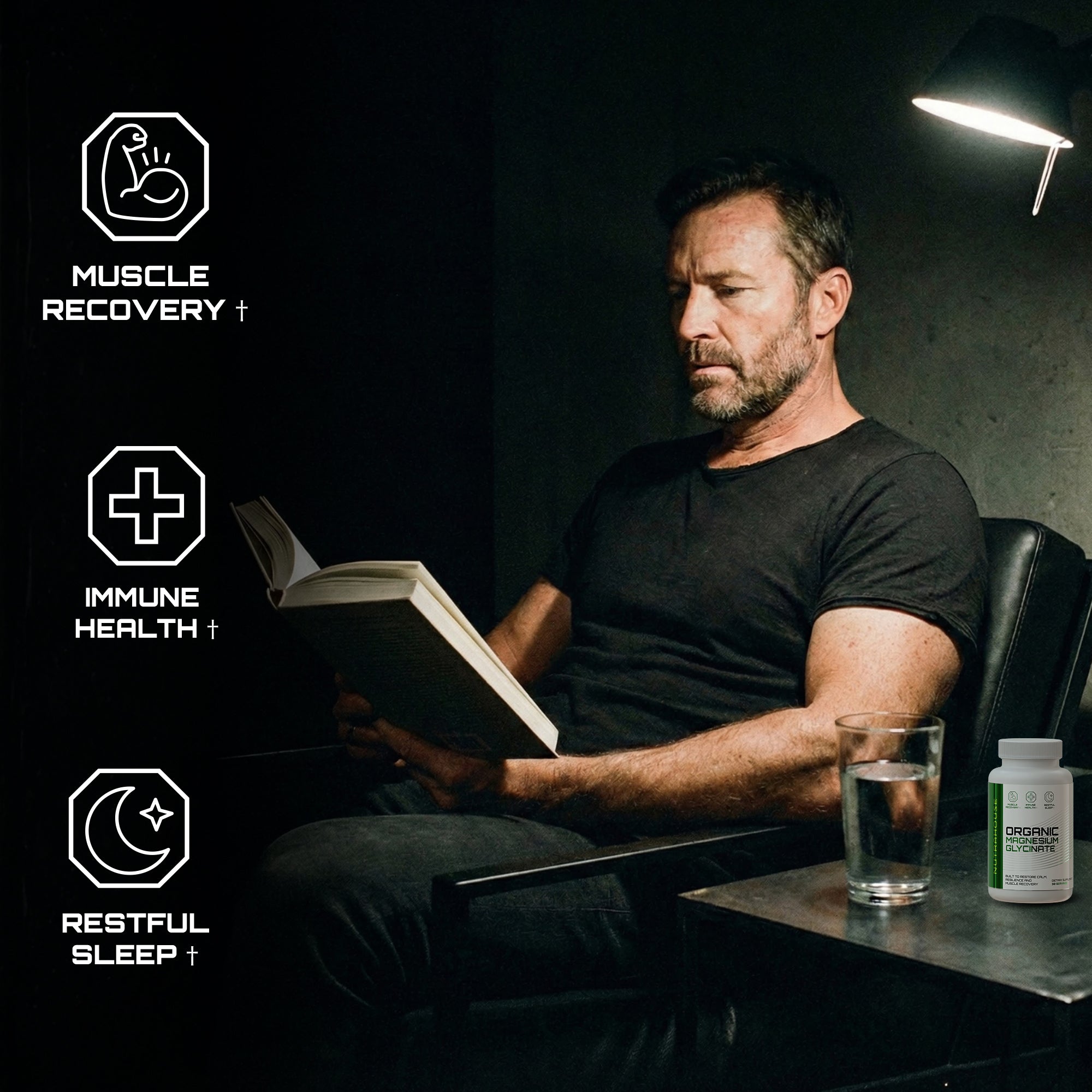 NUTRAHOUSE Organic Magnesium Glycinate with 30 servings