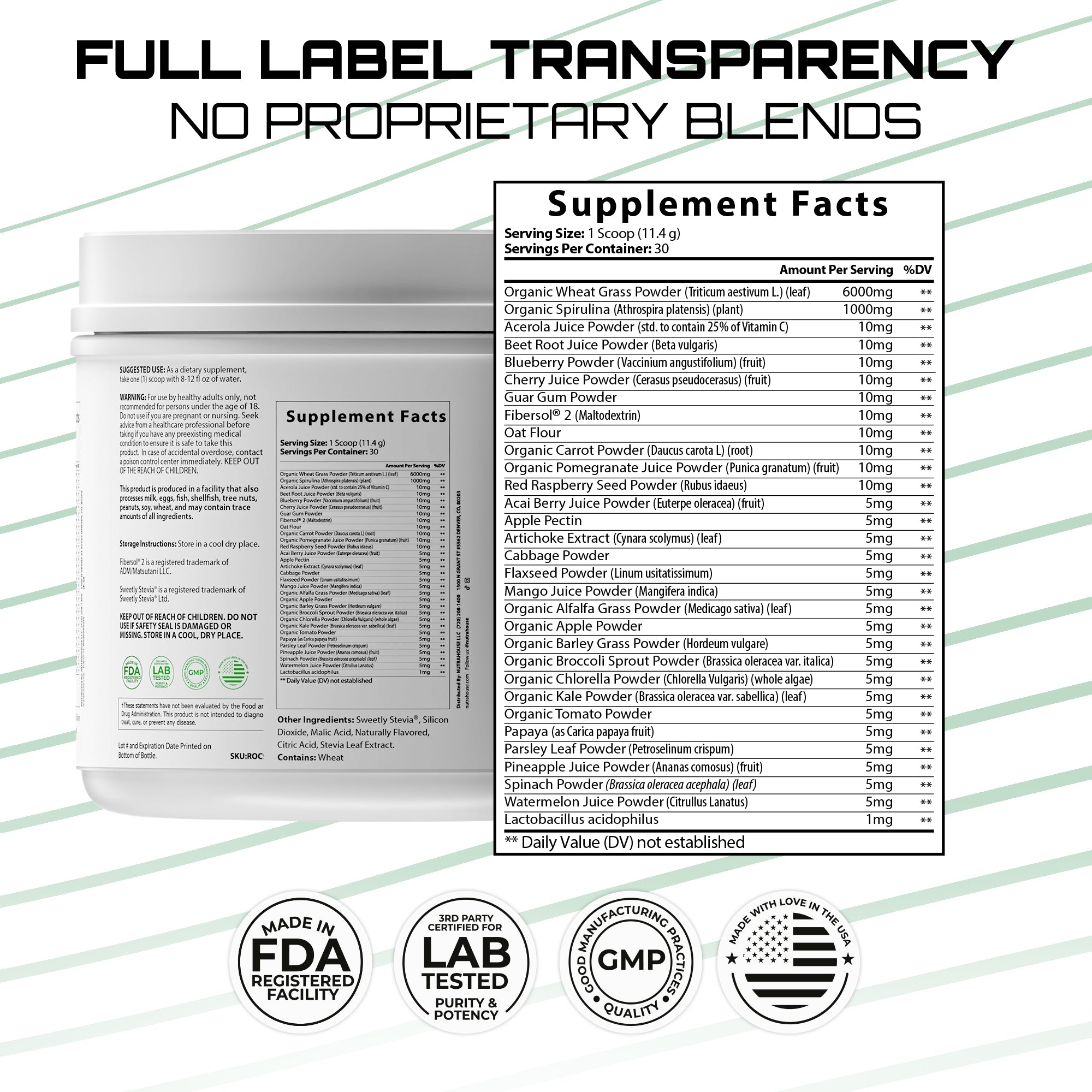 NUTRAHOUSE Baseline Stack