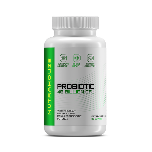 NUTRAHOUSE Probiotics 40 Billion CFU bottle with 30 servings
