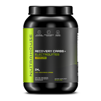 NUTRAHOUSE Recovery Carbs + Electrolytes tub with 50 servings and lemon lime flavor