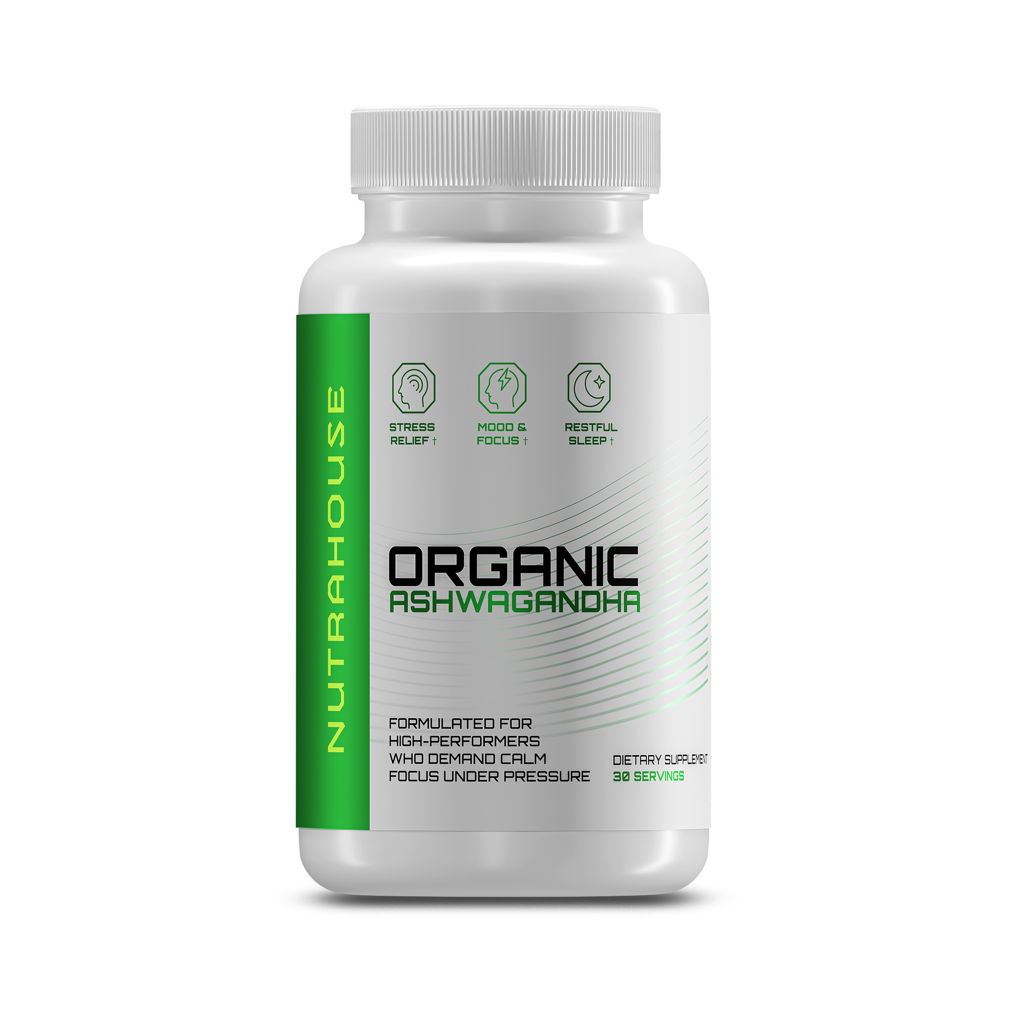 Organic Ashwagandha — Stress Resilience & Focus Support (60 Capsules)