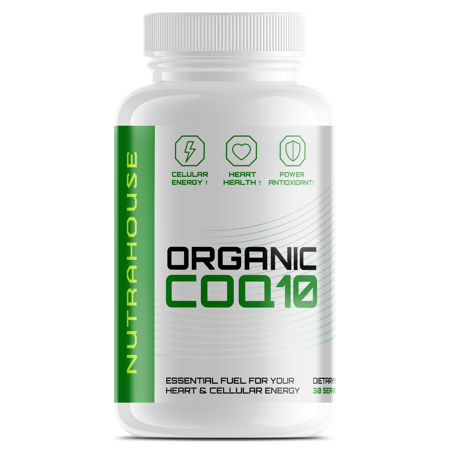 Organic CoQ10 — Cellular Energy & Heart Health Support (30 Capsules)