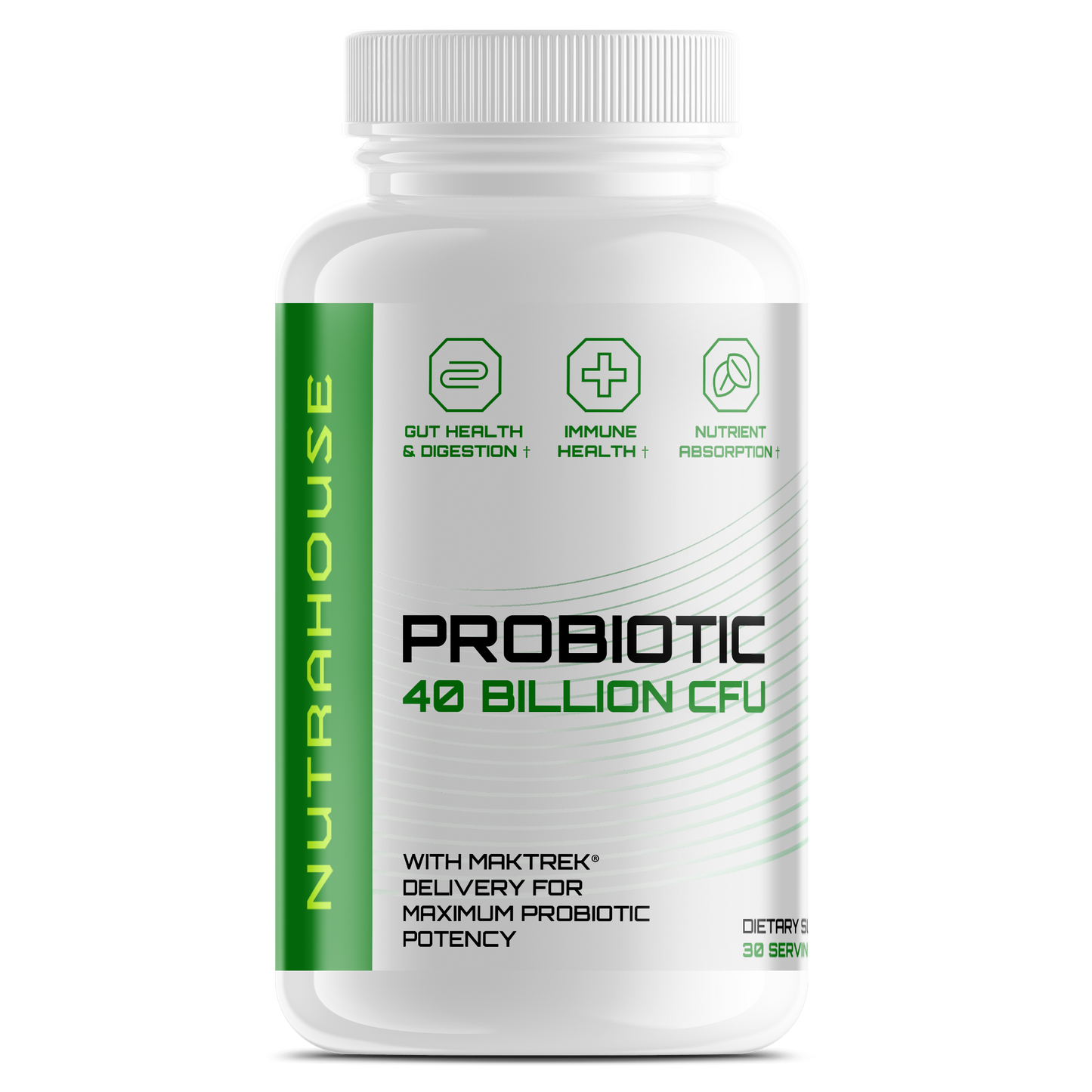 Probiotic 40 Billion CFU — Gut & Immune Support for Daily Balance (30 Capsules)